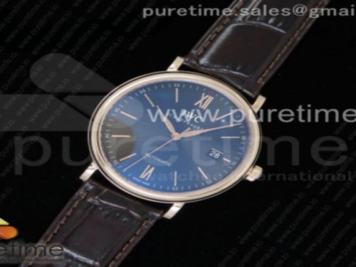 MK공장 IWC 포르토피노 오토매틱 그레이다이얼 _ 가죽 Portofino Automatic RG MKF 1_1 Best Edition Gray Dial on Brown Leather Strap MIYOTA 9015 V5