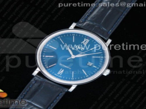 MK공장 IWC 포르토피노 오토매틱 블루다이얼 _ 가죽 Portofino Automatic SS MKF 1_1 Best Edition Blue Dial on Blue Leather Strap MIYOTA 9015 V5