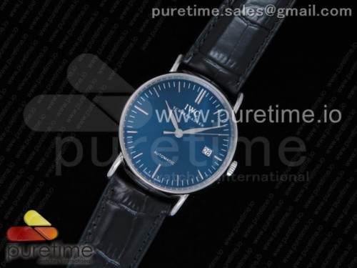 TW공장 IWC 포르토피노 오토매틱 블루다이얼 _ 가죽 Portofino Automatic SS TWF 1_1 Best Edition Blue Dial Markers on Black Leather Strap A2892