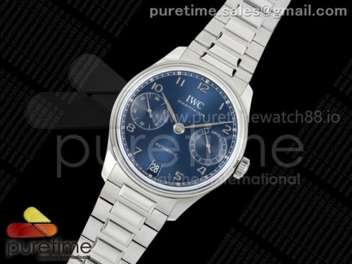 APS공장 IWC 포르투기저 42미리 세븐데이즈 42미리 신형 슈퍼클론 커스텀52010 무브먼트 Portugieser Automatic 42mm SS APSF 11 Best Edition Blue Dial on SS Bracelet A52010