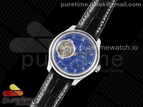 BBR공장 IWC 포르투기저 투어빌론 블루 가죽 _ Portugieser Constant-Force Tourbillon Edition “150 Years” SS BBR Best Edition Blue Dial