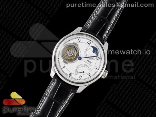 BBR공장 IWC 포르투기저 투어빌론 화이트 가죽 _ Portugieser Constant-Force Tourbillon Edition “150 Years” SS BBR Best Edition White Dial