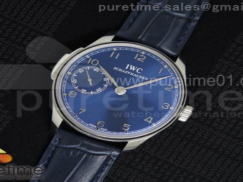 YL공장 IWC 포르투기저 5242 블루다이얼 _ 가죽 Portuguese SS IW5242 YLF Blue Dial on Blue Leather Strap A95290