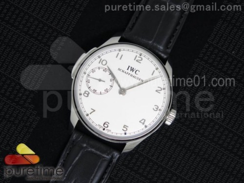 YL공장 IWC 포르투기저 524204 화이트다이얼 _ 가죽 Portuguese SS IW524204 YLF White Dial on Black Leather Strap A95290