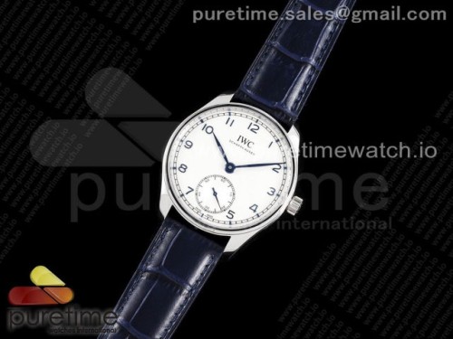 ZF공장 IWC 포르투기저 IW538304 화이트다이얼 블루핸즈 가죽 _ Portuguese IW358304 ZF 11 Best Edition SS White Dial Blue Markers on Blue Leather Strap A82200