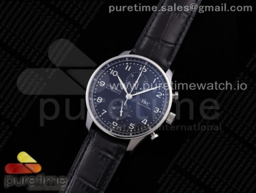 ZF공장 V3 IWC IW3716 포루트기저 블랙다이얼 가죽 _ Portuguese Chrono IW371609 ZF 11 Best Edition Black Dial on Black Leather Strap A69355