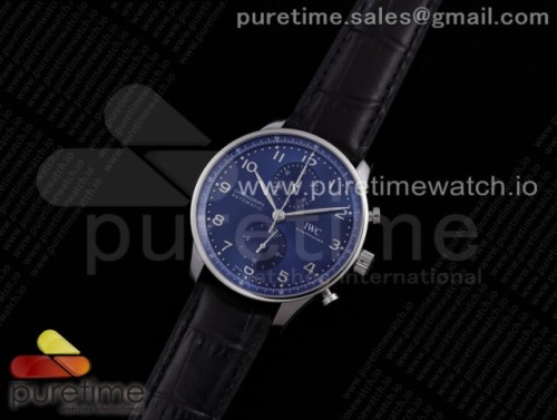 ZF공장 V3 IWC IW3716 포루트기저 블루다이얼 가죽 _ Portuguese Chrono IW371606 ZF 11 Best Edition Blue Dial on Black Leather Strap A69355