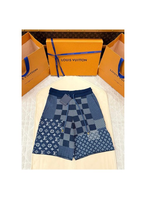 (AR 공장) 루이비통 25FW 니트 모노그램 커스텀 다이 반바지