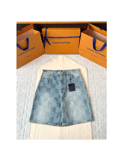 (AR 공장) 루이비통 25SS 체커보드 데님 반바지