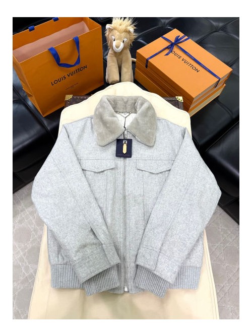 (AR 공장) 루이비통 25FW 울 패치워크 울 패딩 재킷
