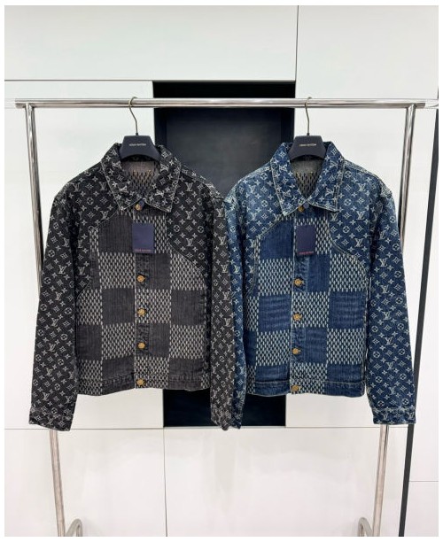 (AR 공장) 루이비통 x Nigo 클래식 체커보드 데님 재킷(2color)