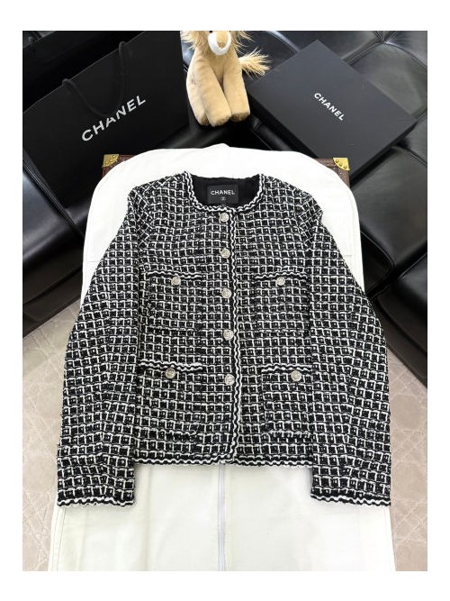 (AR 공장) 샤넬 25C 하운드투스 샤넬 스타일 재킷